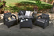 Corfu 4-Piece Patio Seating Set - Graphite