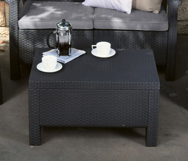 Corfu 4-Piece Patio Seating Set - Graphite