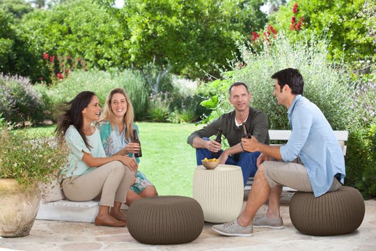 Cozy 3-Piece Patio Seating Set - Brown