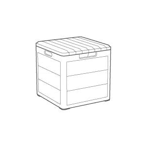 Cortina 30 Gallon Deck Box - Graphite