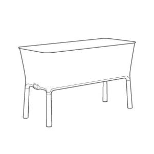 Splendor 31.7 Gallon Elevated Garden Bed - Graphite