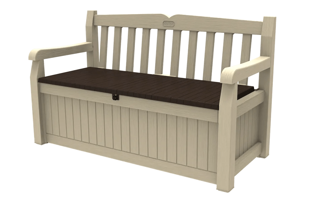 Solana 70 Gallon Outdoor Storage Bench - Brown