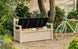 Solana 70 Gallon Outdoor Storage Bench - Brown