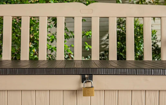 Solana 70 Gallon Outdoor Storage Bench - Brown