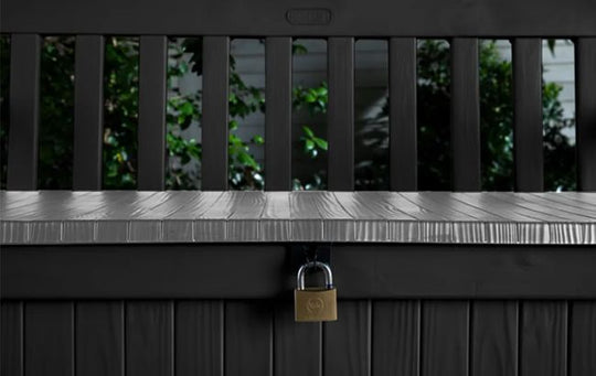 Solana 70 Gallon Outdoor Storage Bench - Grey