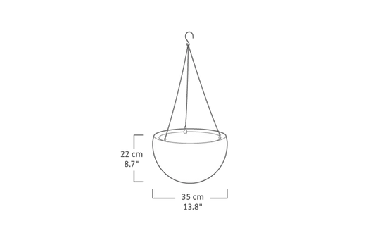 Hanging Planter Set of 2 - Brown