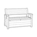 Signature 60 Gallon Outdoor Storage Bench - Walnut Brown