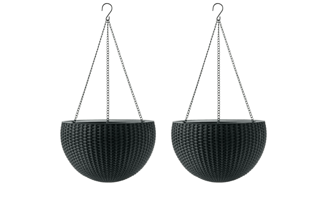 Hanging Planter Set of 2 - Graphite