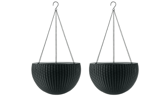 Hanging Planter Set of 2 - Graphite