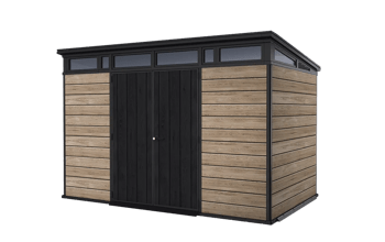 Signature Vertical Storage Shed - Walnut Brown
