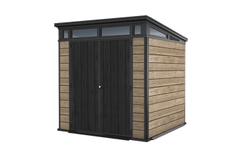 Signature Vertical Storage Shed - Walnut Brown