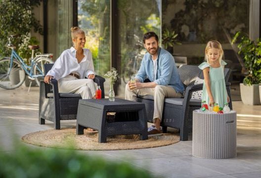 Cooler Side Table - Cappuccino