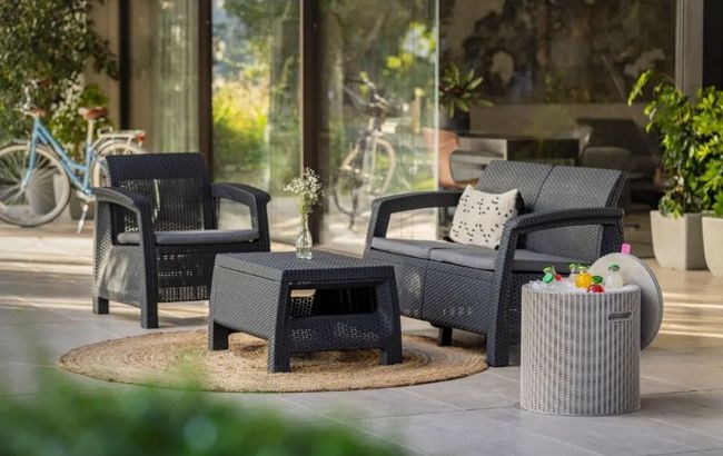 Cooler Side Table - Cappuccino