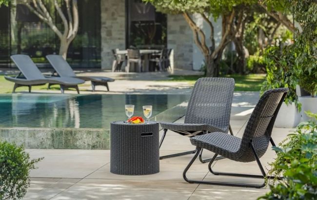 Cooler Side Table - Graphite