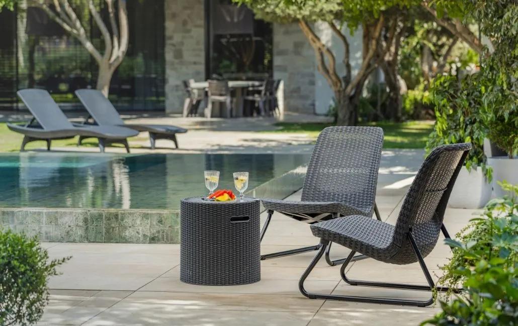 Cooler Side Table - Graphite