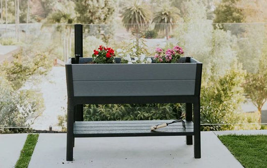Darwin 29 Gallon Elevated Garden Bed - Graphite