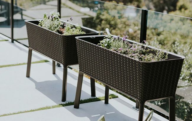 Splendor 31.7 Gallon Elevated Garden Bed - Brown