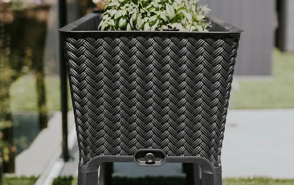 Splendor 31.7 Gallon Elevated Garden Bed - Graphite