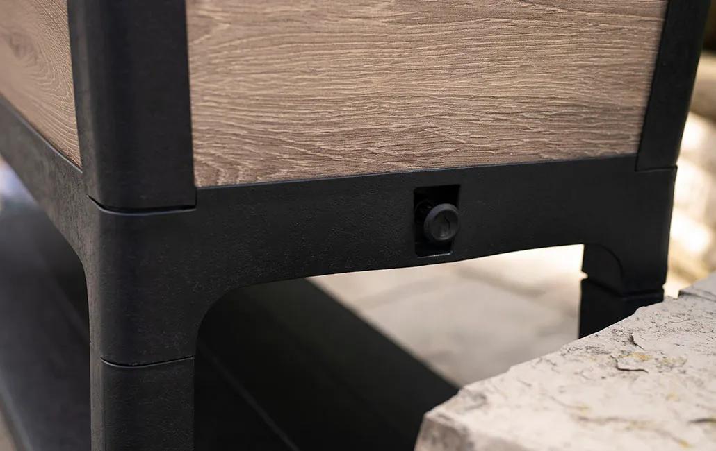 Signature 29 Gallon Elevated Garden Bed - Ashwood Brown