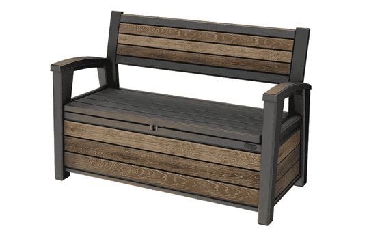 Signature 60 Gallon Outdoor Storage Bench - Walnut Brown