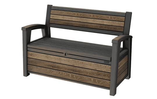Signature 60 Gallon Outdoor Storage Bench - Walnut Brown