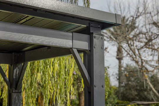 Signature 8x6.5 Grill Gazebo - Rosewood Brown