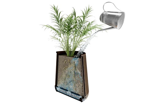 Signature Conical Planter - Rosewood Brown