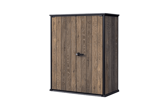 Signature Vertical Storage Shed - Walnut Brown