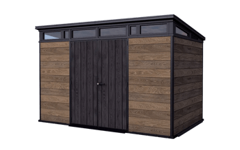 Signature Vertical Storage Shed - Walnut Brown