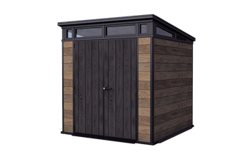 Signature Vertical Storage Shed - Walnut Brown