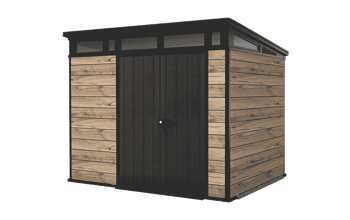 Signature Vertical Storage Shed - Walnut Brown