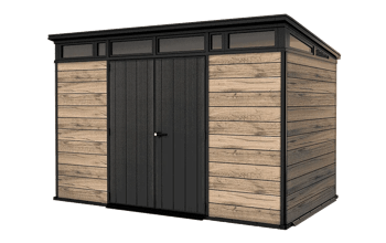 Signature Vertical Storage Shed - Walnut Brown