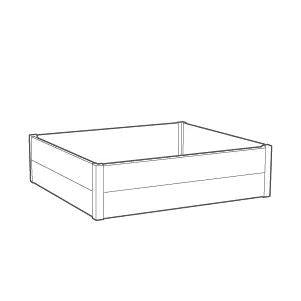 Maple Raised Garden Bed - Brown