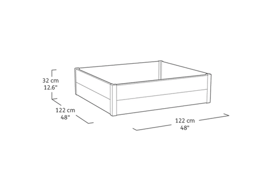 Maple Raised Garden Bed - Brown