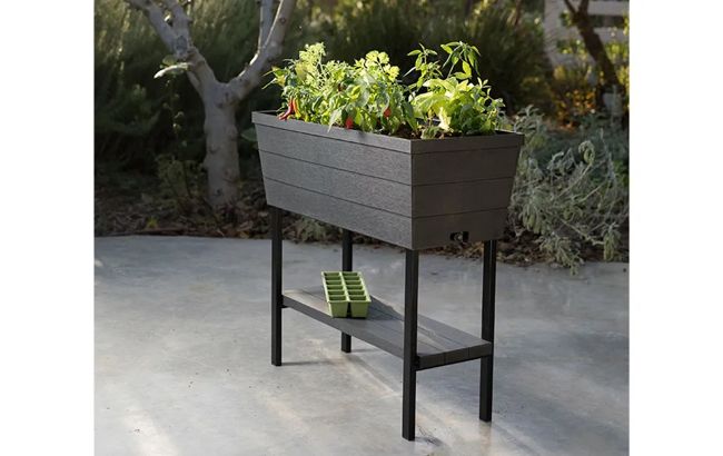 Urban Bloomer 12.7 Gallon Elevated Garden Bed - Graphite