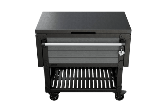 Patio Cooler & Beverage Cart - Graphite