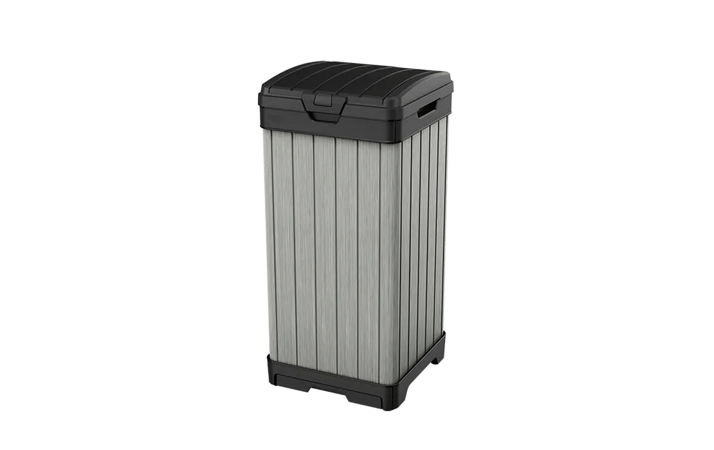 Rockford Outdoor Trash Can - Grey