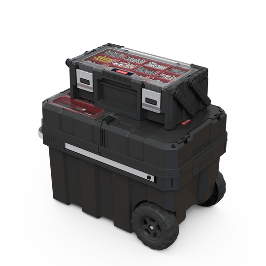 Masterloader Rolling Tool Box with Cantilever Organizer - Black