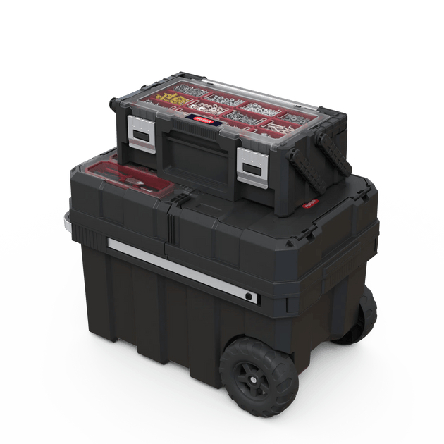 Masterloader Rolling Tool Box with Cantilever Organizer - Black