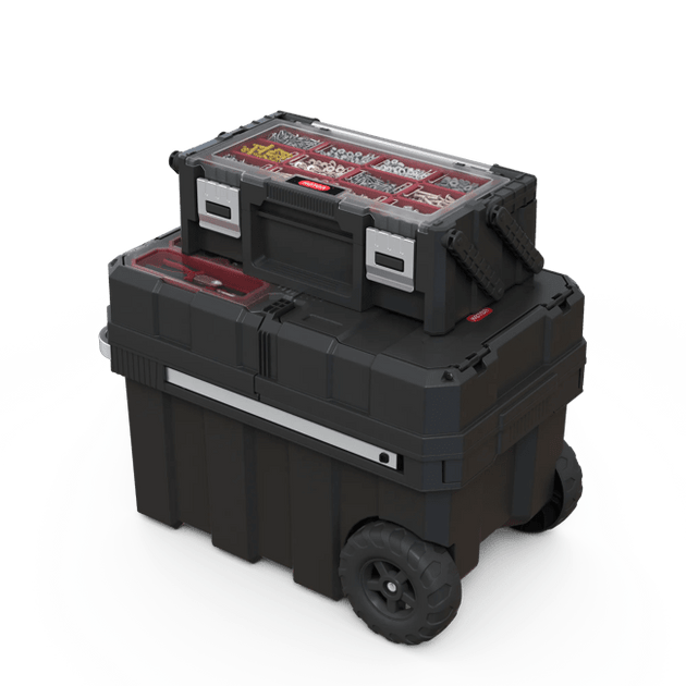 Masterloader Rolling Tool Box with Cantilever Organizer - Black