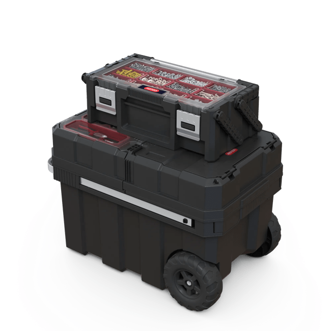 Masterloader Rolling Tool Box with Cantilever Organizer - Black