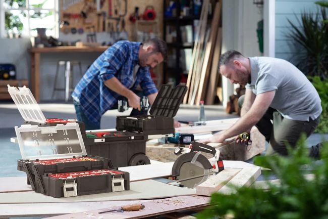 Masterloader Rolling Tool Box with Cantilever Organizer - Black