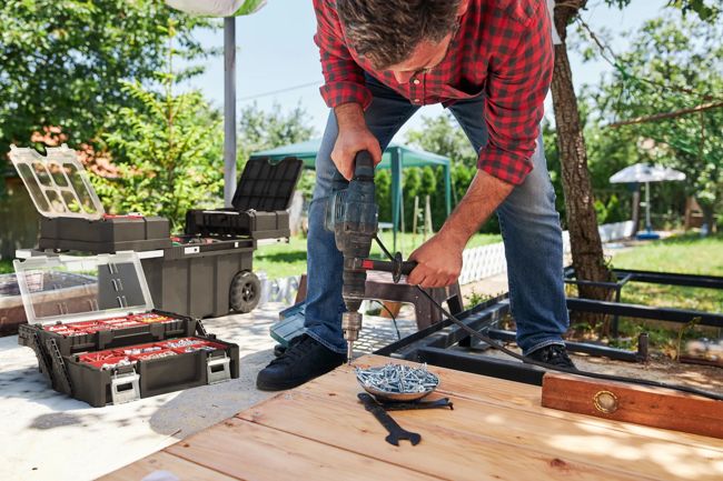 Masterloader Rolling Tool Box with Cantilever Organizer - Black