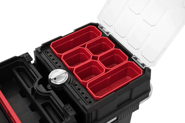 Masterloader Rolling Tool Box with Cantilever Organizer - Black