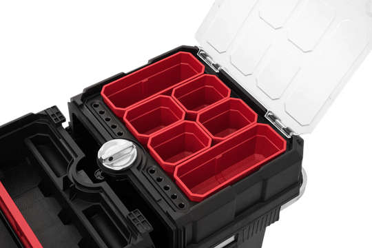 Masterloader Rolling Tool Box with Cantilever Organizer - Black