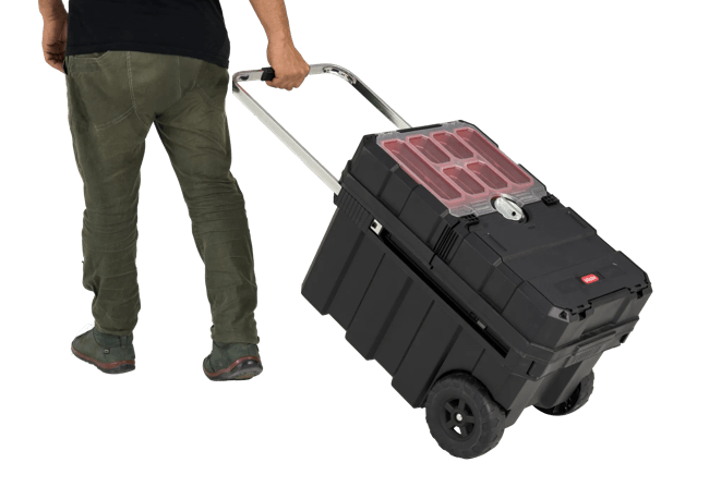 Masterloader Rolling Tool Box with Cantilever Organizer - Black