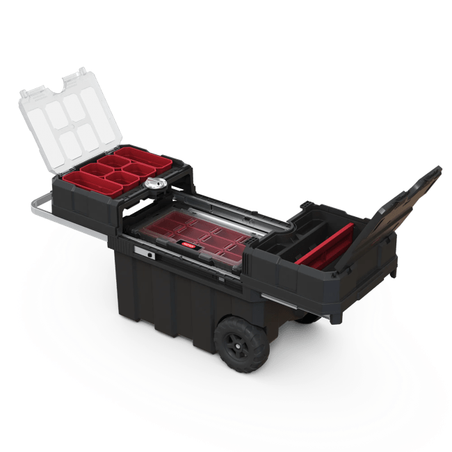 Masterloader Rolling Tool Box with Cantilever Organizer - Black