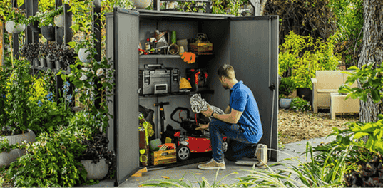 Cortina Alto Storage Shed - Graphite