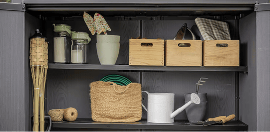 Signature Vertical Storage Shed - Walnut Brown