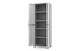 Utility Garage Storage Cabinet - Smoky White